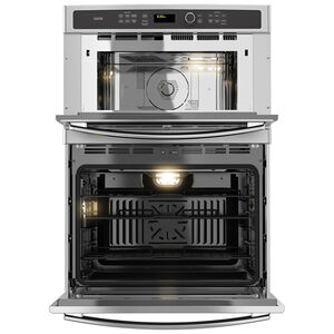 GE Profile 30" 6.7 Cu. Ft. Electric Double Wall Oven with True European Convection & Self Clean - Stainless Steel, , hires