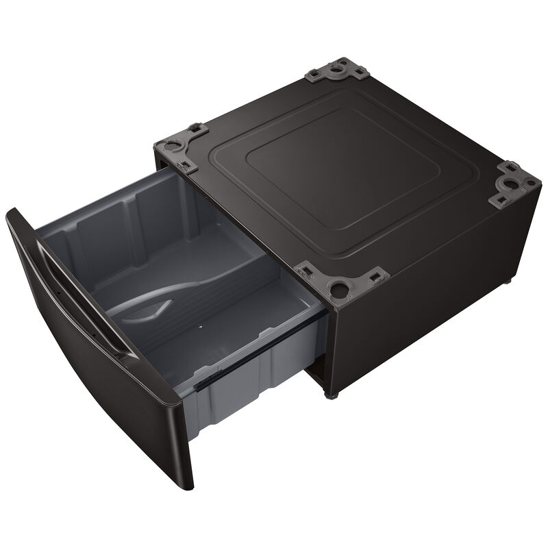 LG 29 in. Laundry Pedestal with Storage Drawer for Washers/Dryers - Black Steel, , hires