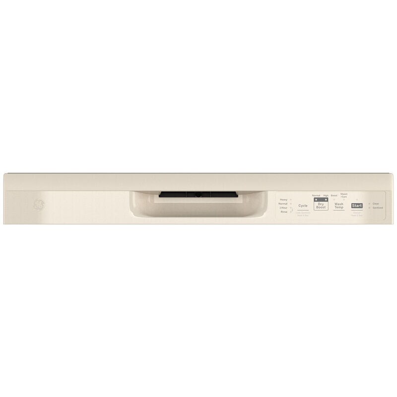 GE 24 in. Front Control Flush-Mount Dishwasher with 55 dBa Sound Level, Dry Boost & Pocket Handle - Bisque, Bisque, hires