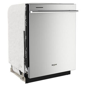 Whirlpool 24 in. Top Control Dishwasher with 41 dBa Sound Level & 3rd-Rack - Fingerprint Resistant Stainless, , hires