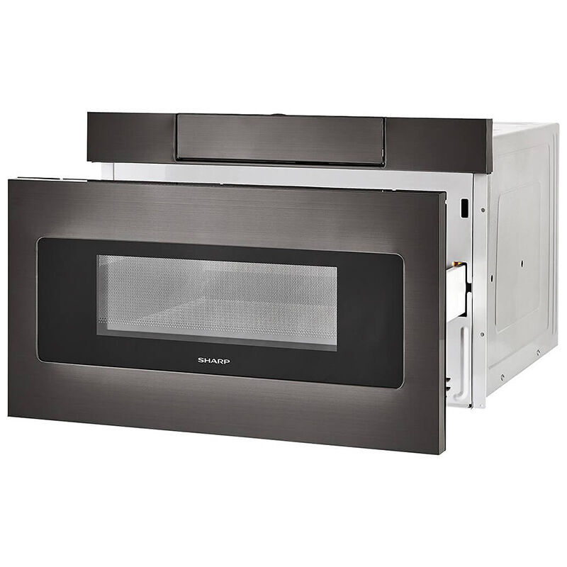 Sharp 24 in. 1.2 cu. ft. 950W Drawer Microwave with Sensor Cooking - Black Stainless Steel, , hires