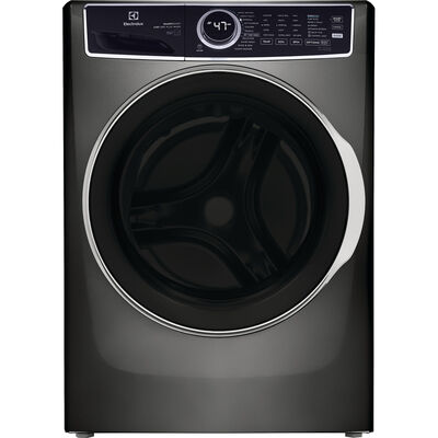 Electrolux 600 Series 27 in. 4.5 cu. ft. Stackable Front Load Washer with Perfect Steam, LuxCare Plus Wash System & SmartBoost -Titanium | ELFW7637AT