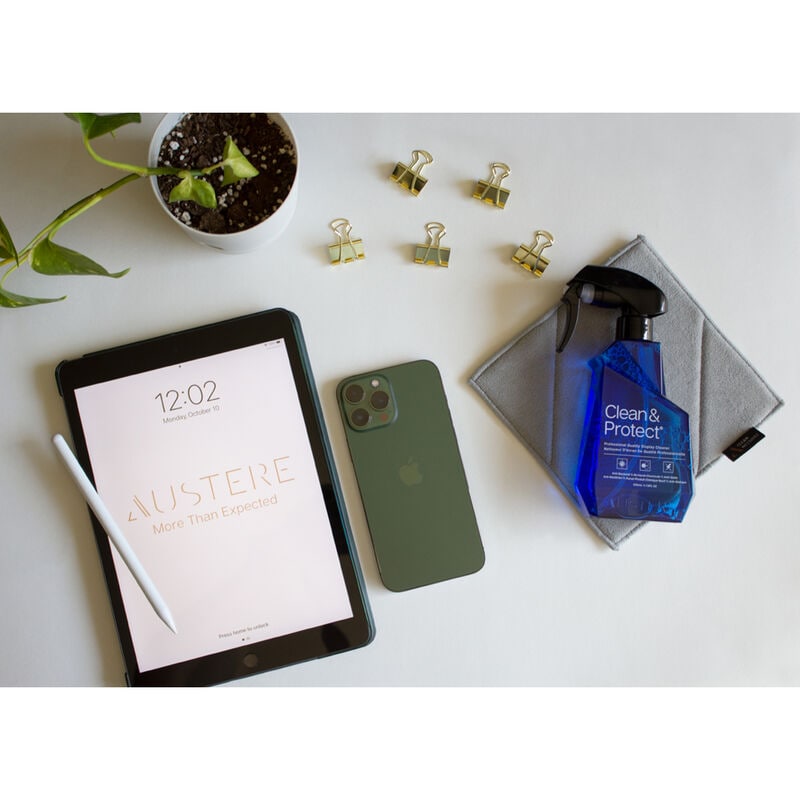 Austere Anti-Bacterial Clean & Protect with Easy-Trigger Pump and Dual-Textured Cleaning Cloth, , hires