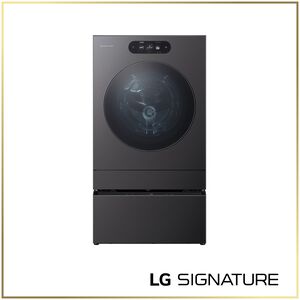 LG 29 in. 5.8 cu. ft. Smart Stackable Front Load Washer with Built-In Intelligence, TurboWash 360, EZ Dispense, Sanitize & Steam Cycle - Brushed Black Steel, , hires