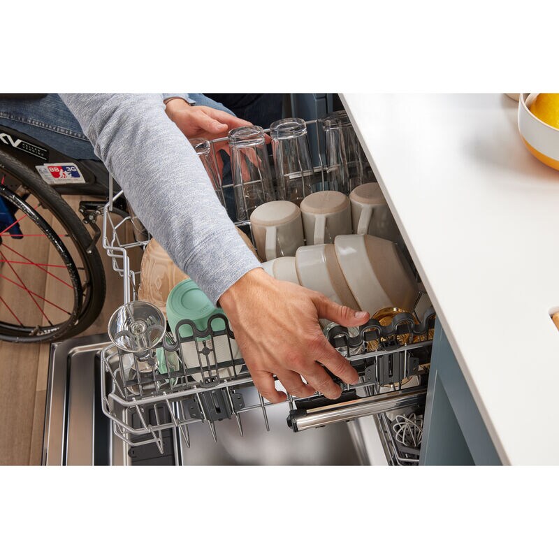 Whirlpool 24 in. Top Control Dishwasher with 44 dBa Sound Level & 3rd-Rack - Fingerprint Resistant Stainless, Fingerprint Resistant Stainless, hires
