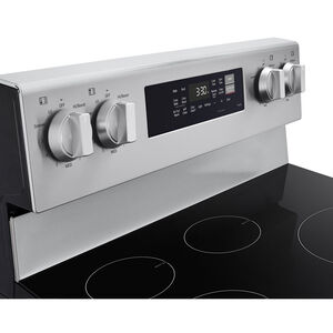 LG 30 in. 6.3 cu. ft. Smart Air-Fry True European Convection Electric Range with 4 Induction Burners - Stainless Steel, , hires