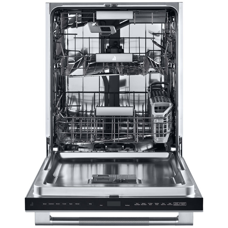 JennAir Rise Series 24 in. Built-In Dishwasher with Top Control, 38 dBA Sound Level, 14 Place Settings, 5 Wash Cycles & Sanitize Cycle - Stainless Steel, , hires