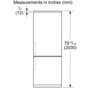 Bosch 800 Series 24 in. 12.8 cu. ft. Smart Counter Depth Bottom Freezer Refrigerator with Internal Water Dispenser - Black Glass, Black Glass, hires