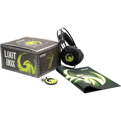 MSI Gaming Loot Box includes Gaming Headset, Gaming Mouse Pad and Alpha 15 keychain | MSI7NMLOOTBX