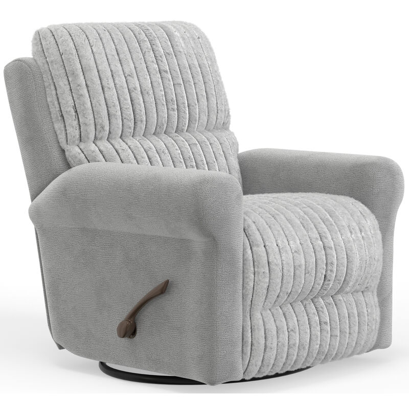 Catnapper Foxy Swivel Glider Recliner - Nickel, , hires