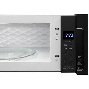 Whirlpool 30 in. 1.1 cu. ft. 1000W Low Profile Over-the-Range Microwave with 400 CFM - Black, Black, hires