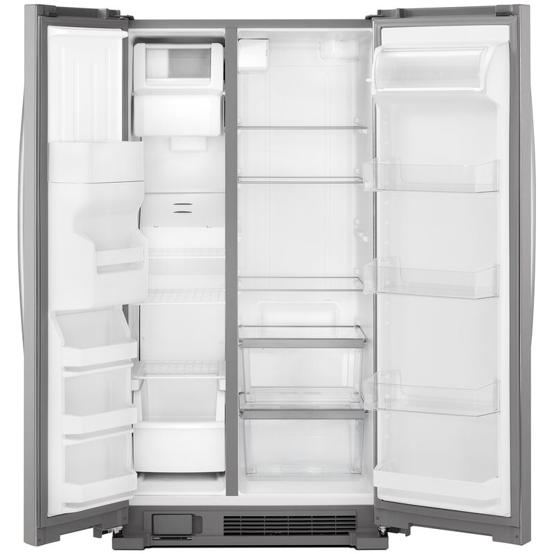 Whirlpool 36 in. 24.5 cu. ft. Side-by-Side Refrigerator with Water Dispenser - Stainless Steel, , hires