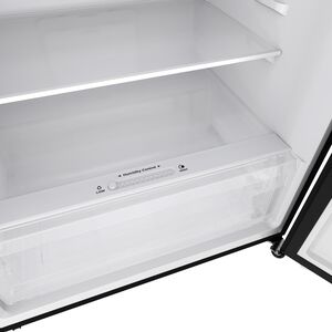 Avanti 28 in. 14.6 cu. ft. Counter Depth Garage-Ready Top Freezer Refrigerator - Black, Black, hires