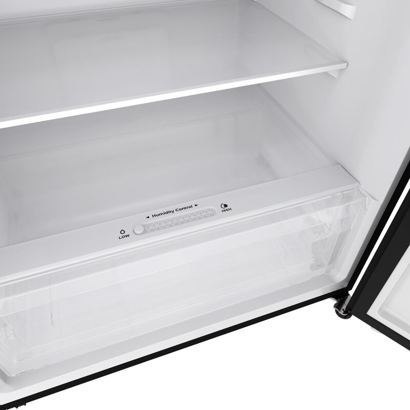 Avanti 28 in. 14.6 cu. ft. Counter Depth Garage-Ready Top Freezer Refrigerator - Black, Black, hires
