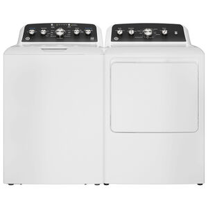 GE 27 in. 7.2 cu. ft. Gas Dryer with Spanish Panel & Up To 120 ft. Venting - White, , hires