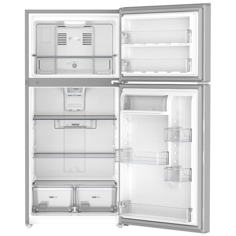 Whirlpool 30 in. 19.3 cu. ft. Garage-Ready Top Freezer Refrigerator - Fingerprint Resistant Stainless, , hires