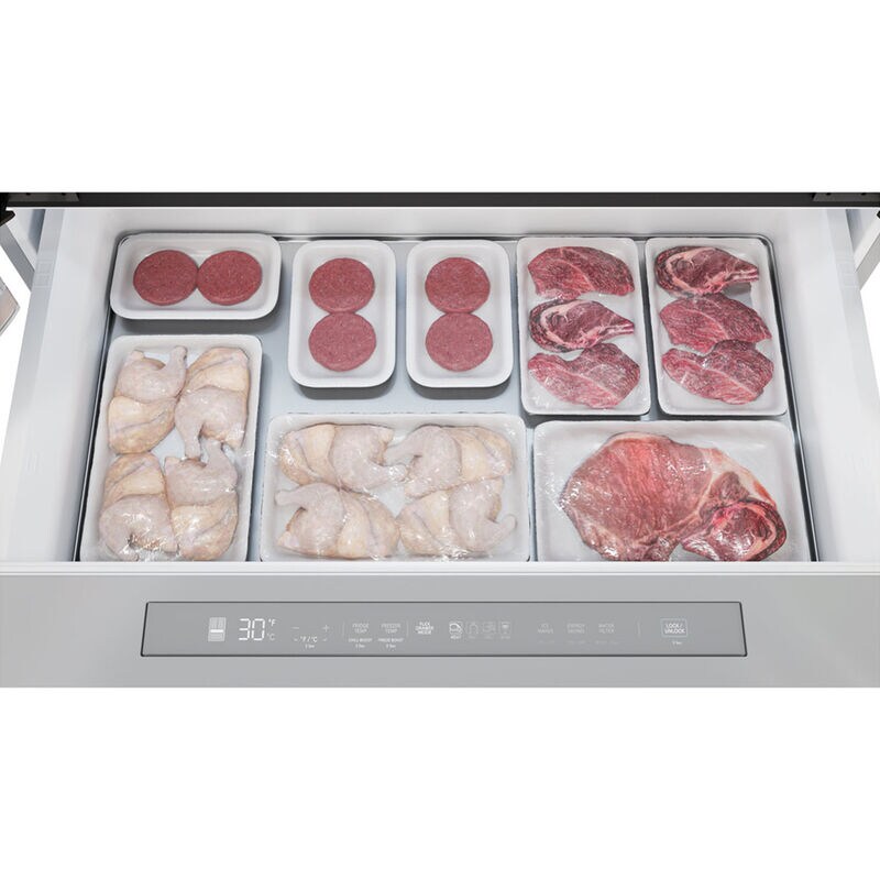 Sharp 36 in. 21.6 cu. ft. Counter Depth 4-Door French Door Refrigerator with Ice & Water Dispenser - Stainless Steel, , hires