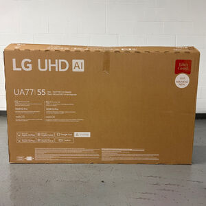 LG - 55" Class UA77 Series LED 4K UHD Smart webOS TV (Open Box Good Condition), , hires