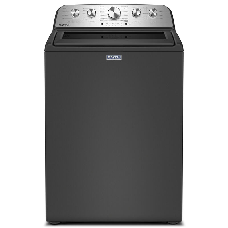 Maytag Pet Pro 27 in. 4.7 cu. ft. Top Load Washer with Agitator - Volcano Black, Volcano Black, hires