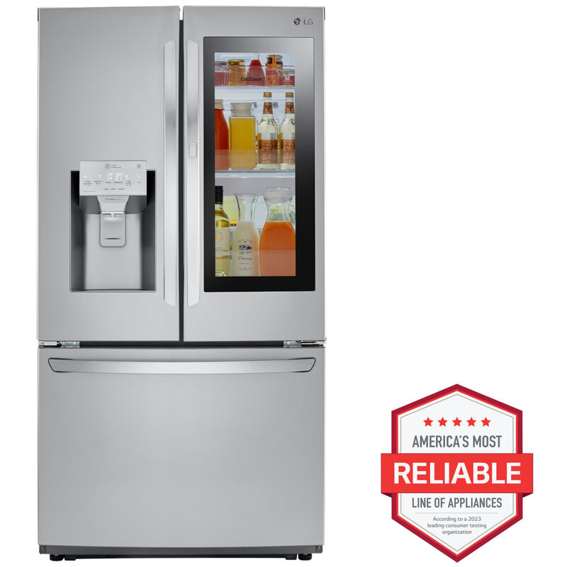 LG 36 in. 26.0 cu. ft. Smart French Door Refrigerator with Ice & Water  Dispenser - PrintProof Stainless Steel