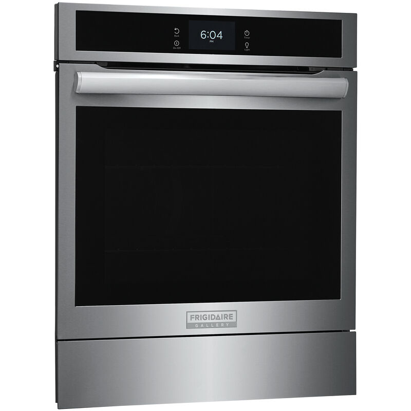 Frigidaire Gallery 24 in. 2.8 cu. ft. Steam Electric Single Wall Oven with True European Convection - Stainless Steel, Stainless Steel, hires