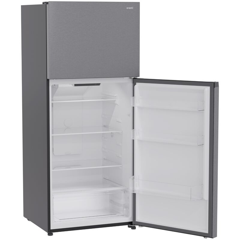 Avanti 28 in. 14.6 cu. ft. Counter Depth Garage-Ready Top Freezer Refrigerator - Stainless Steel, Stainless Steel, hires