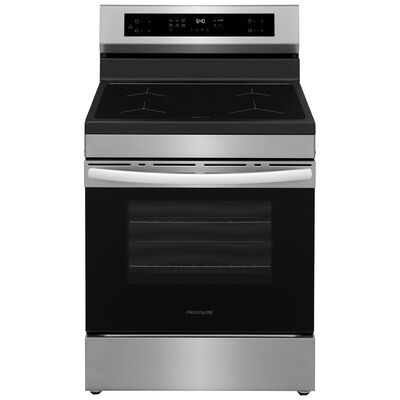 Frigidaire 30 in. 5.3 cu. ft. Electric Range with 4 Induction Burners - Stainless Steel | FCRI3062AS