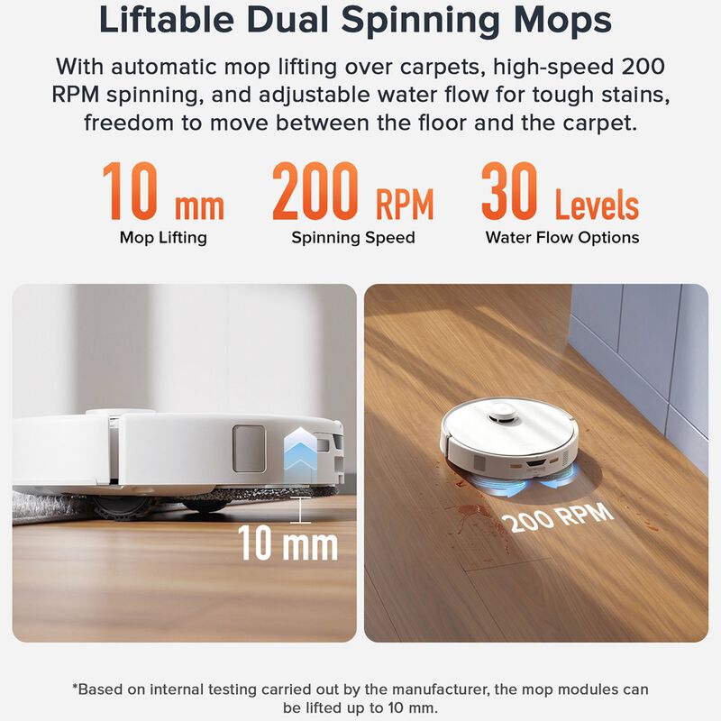 Roborock Qrevo Curv 5A1 Wi-Fi Connected Auto-Empty Pet Robotic Vacuum/Mop Combo with Voice Control & Cleaning Station, , hires