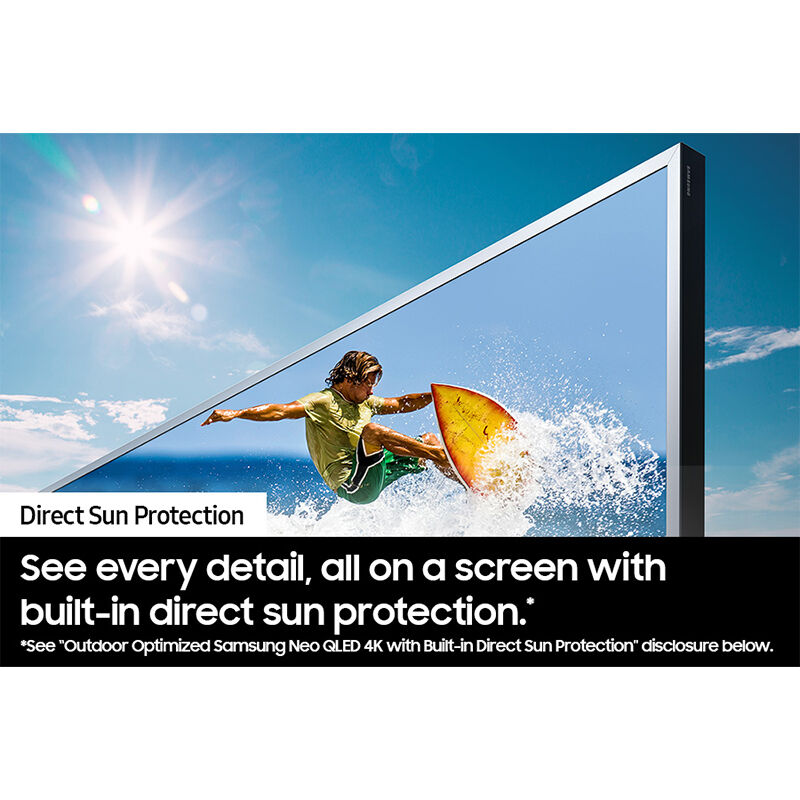 Samsung - The Terrace Series 85" Class Full Sun 4K UHD Neo QLED Smart Tizen Outdoor TV, , hires