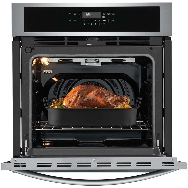 Frigidaire 27 in. 3.8 cu. ft. Electric Single Wall Oven with Standard Convection - Stainless Steel, Stainless Steel, hires