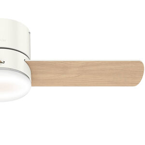 Hunter 44" Minimus Low Profile Ceiling Fan with LED Light Kit and Handheld Remote - Fresh White, White, hires