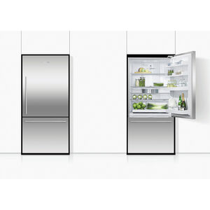 Fisher & Paykel Series 5 31 in. 17.1 cu. ft. Smart Counter Depth Bottom Freezer Refrigerator, Right Hinge - Stainless Steel, , hires