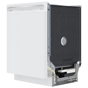 Bosch 300 Series 24 in. Front Control Smart Dishwasher with 46 dBa Sound Level, 3rd-Rack, PureDry & Pocket - White, , hires