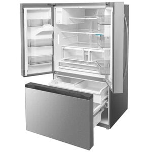 Midea 36 in. 29.3 cu. ft. Smart Garage-Ready French Door Refrigerator with One Touch Auto Fill Water Dispenser - Stainless Steel, , hires