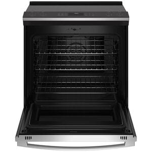 GE Profile 30 in. 5.3 cu. ft. Smart Air Fry True European Convection Slide-In Electric Range with 5 Induction Burners - Stainless Steel, Stainless Steel, hires