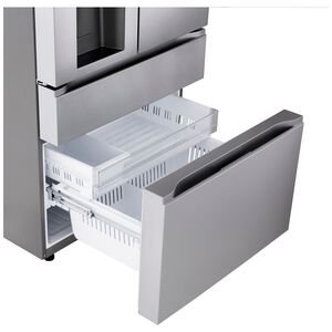 LG 36 in. 28.6 cu. ft. Smart 4-Door French Door Refrigerator with Ice & Water Dispenser - PrintProof Noble Steel, , hires
