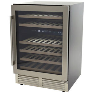 Avanti Designer Series 24 in. Undercounter Wine Cooler with Wood Racks, Dual Temperature Zones & 46 Bottle Capacity - Stainless Steel, , hires