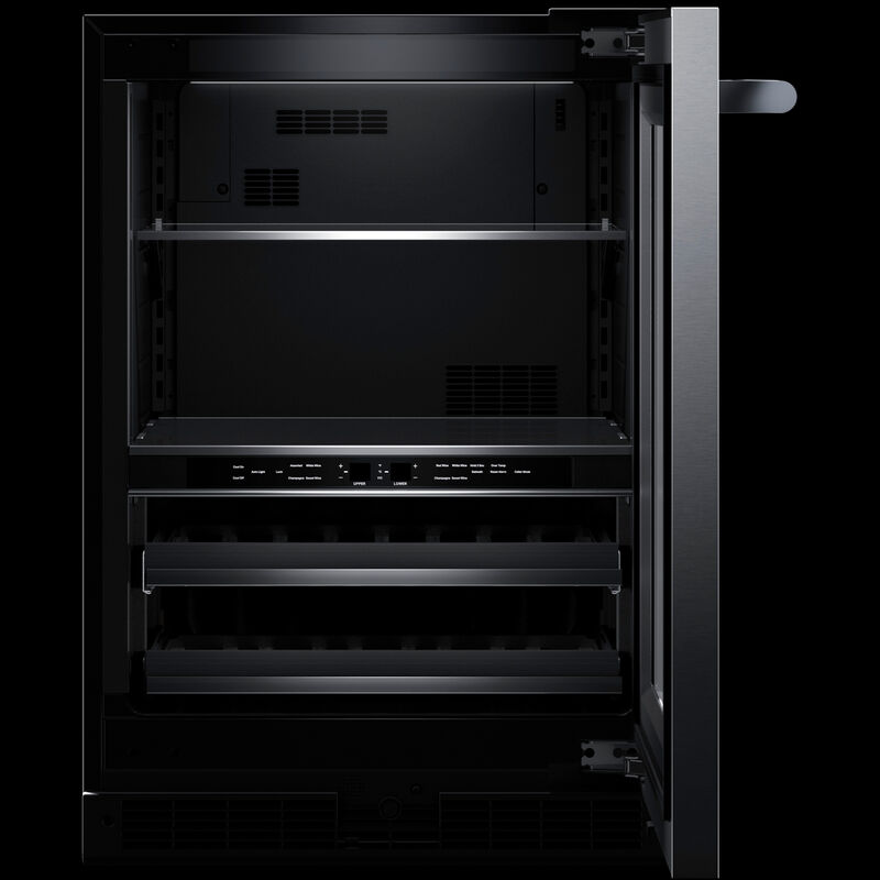 JennAir Rise Series 24 in. 5.0 cu. ft. Built-In Beverage Center with Fixed Shelves & Digital Control - Stainless Steel, , hires