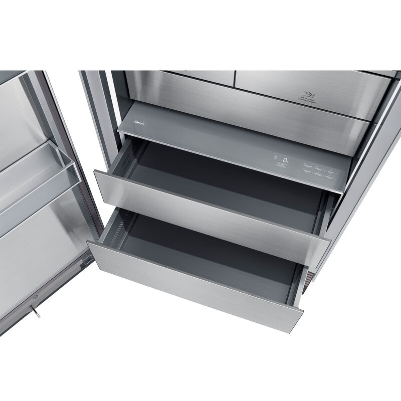 Dacor 36 in. 21.4 cu. ft. Built-in Smart Double-Drawers Upright Freezer with Ice-Maker - Custom Panel Ready, , hires