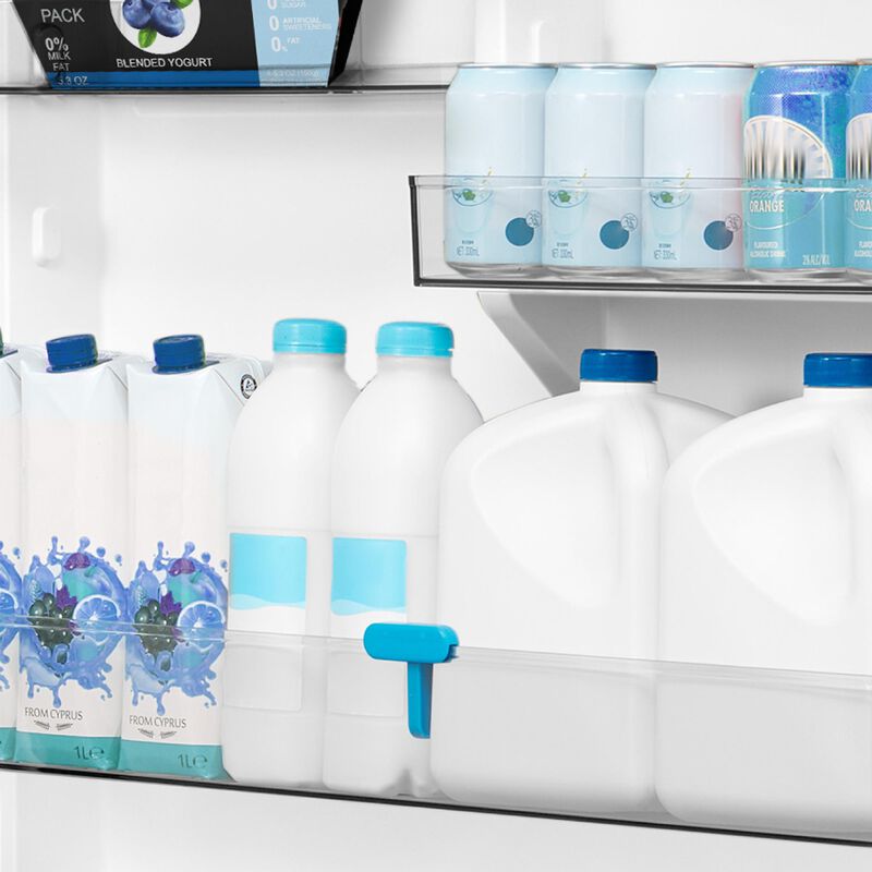 Midea 33 in. 22.8 cu. ft. Smart Counter Depth Bottom Freezer Refrigerator with Ice Maker - Stainless Steel, , hires