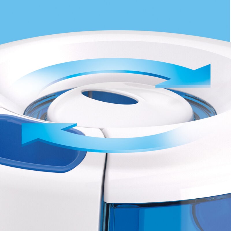 Vicks Ultrasonic Mist Humidifier with Built-In Timer - White and Blue, , hires