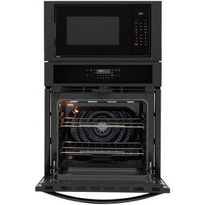 Frigidaire 27 in. 5.4 cu. ft. Electric Microwave/Wall Oven Combo with Standard Convection & Sensor Cooking - Black, , hires