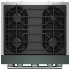 KitchenAid Commercial-Style 30 in. 4.1 cu. ft. Air-Fry True European Convection Dual Fuel Range with 4 Sealed Burners - Juniper, , hires