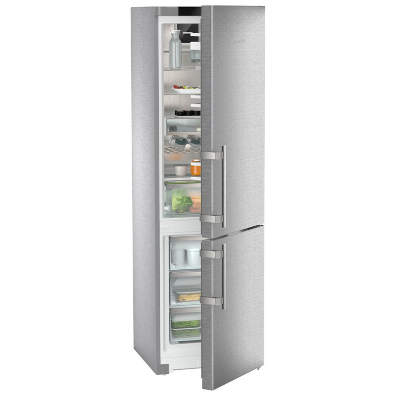 Liebherr 24 in. 12.8 cu. ft. Smart Counter Depth Bottom Freezer Refrigerator Right Hinged - Stainless Steel, , hires