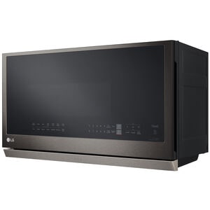 LG 30 in. 2.1 cu. ft. 1050W Smart Over-the-Range Microwave with 400 CFM & Sensor Cooking - PrintProof Black Stainless Steel, PrintProof Black Stainless Steel, hires