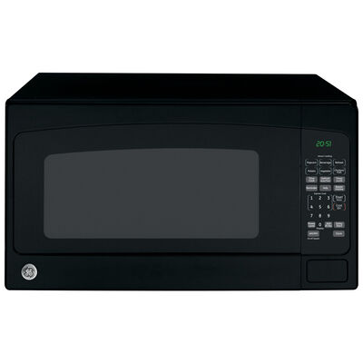 GE 24 in. 2.0 cu.ft Countertop Microwave with 10 Power Levels & Sensor Cooking Controls - Black | JES2051DNBB