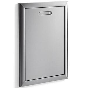 Lynx 17 in. Ventana Outdoor Roll-Out Trash and Recycling Center - Stainless Steel, , hires