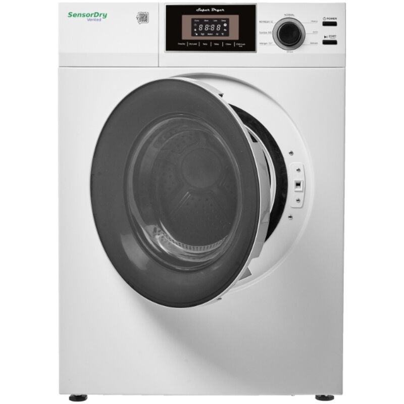 Equator Premium Compact 24 in. 3.1 cu. ft. Stackable Electric Dryer with Sensor Dry & Sanitize Cycle - White, , hires