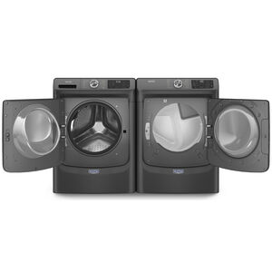 Maytag 27 in. 4.5 cu. ft. Front Loading Washer with 10 Wash Programs, 9 Wash Options, Sanitize Cycle & Steam Wash Cycle - Volcano Black, Volcano Black, hires