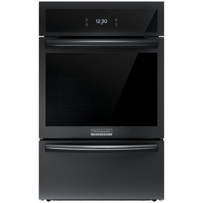 Frigidaire Gallery 24 in. 2.8 cu. ft. Gas Wall Oven with True European Convection & Self Clean - Black | GCWG2438AB
